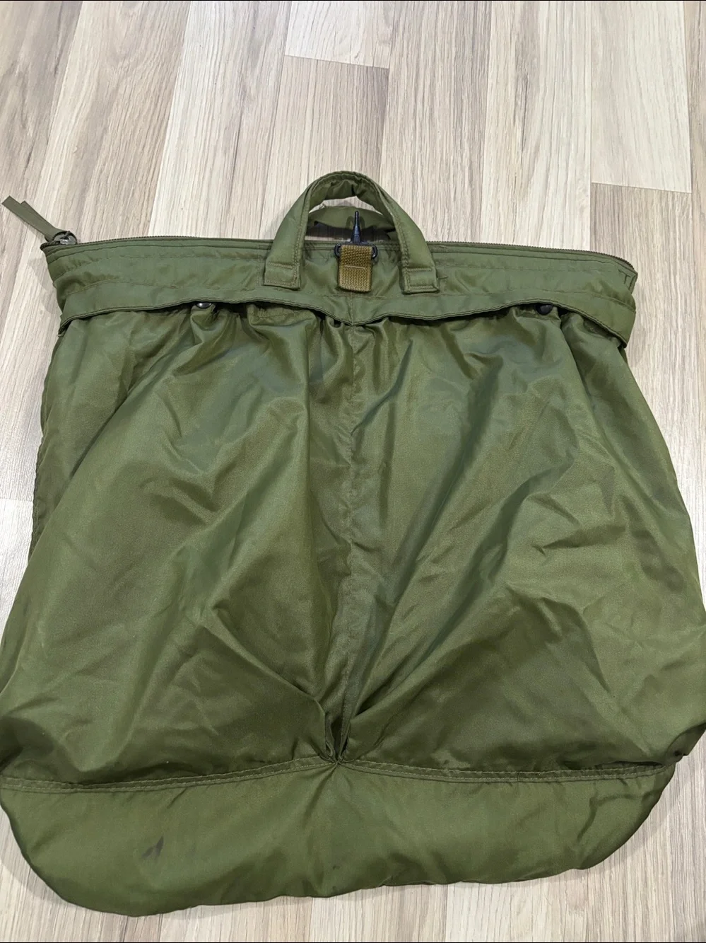 Flyers Helmet US Army Bag UNICOR Green Men's Olive Green Nylon Tote